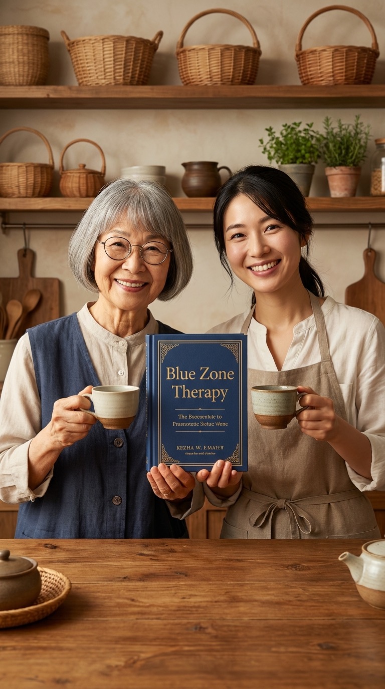 Kimi et Mei tenant le livre ensemble